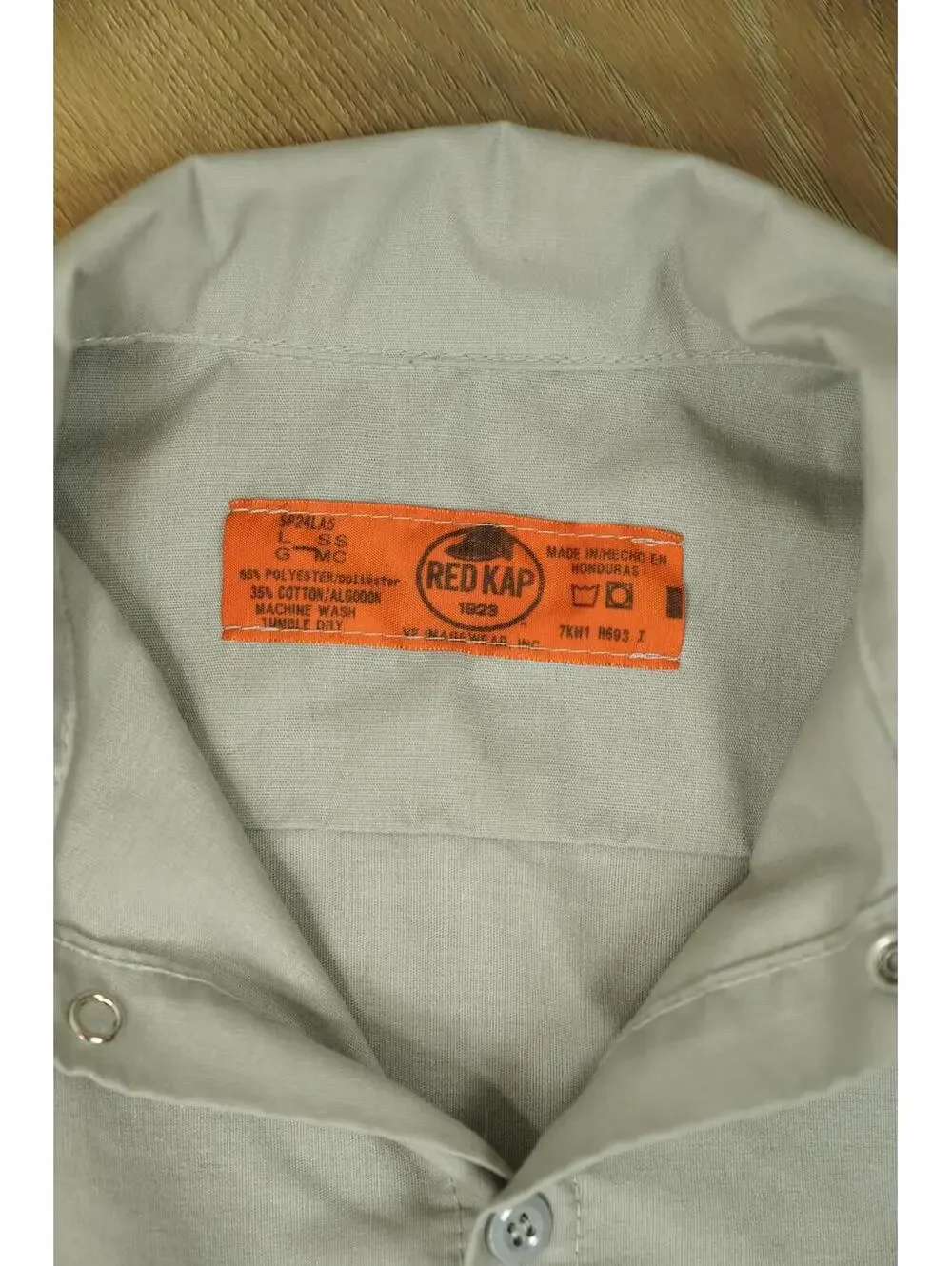Red Kap Workear Shirt - Short Sleeve, Beige, Large‎ - Utility